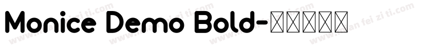 Monice Demo Bold字体转换